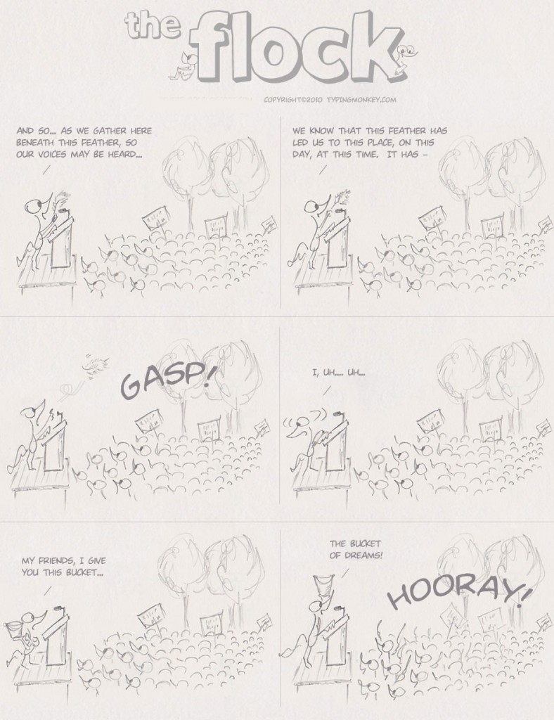 yellow wood The Flock Comic